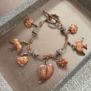 Copper Artisan Charm Bracelet